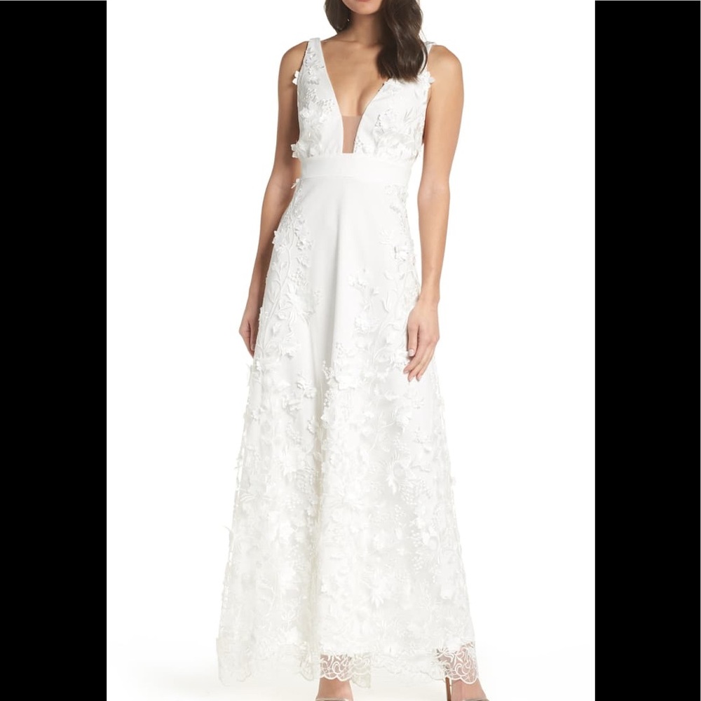 FOXIEDOX : Camilla Embellished Plunge Dress